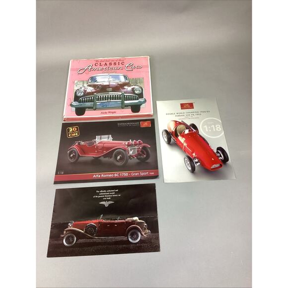 Classic American Cars 1945-1970, Alpha Romeo, Duesenberg, Ferrari Model Brochure - Picture 1 of 16